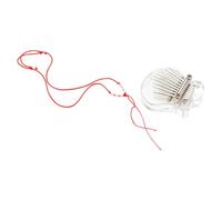 SHOWERORO Key Thumb Piano for Beginners Acrylic Material Portable Boys and Girls Musical Instrument Red String Kalimba