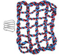 SHOWERORO Large Black Colorful Parrot Hanging Net Climbing Rope Hammock for Birds Pet Cage Accessories Playground Gym