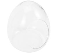 SHOWERORO Large Egg-shaped Glass Moss Growing Bottle 15x17cm Micro Landscape Terrarium Container for Indoor Table Decoration and Plant Cultivation