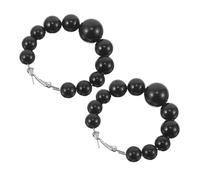 SHOWERORO Large Faux Pearl Hoop Earrings for Women Lightweight Chunky Round Dangle Jewelry Sophisticated Minimalist Design for Parties Weddings Casual Outings Versatile Statement Accessory