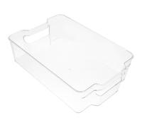 SHOWERORO Large Fridge Can Organizer Storage Bin with Lid, Stackable Refrigerator Drink Container for Soda and Beer, Food Storage Box Suitable for Kitchen and Freezer