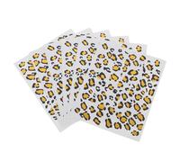 SHOWERORO Leopard Stickers 6 Sheets Body Transfer Decals for Halloween Party and DIY Decoration Suitable for Adults and
