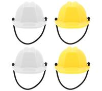SHOWERORO Lightweight Reptile Hats Stylish Decorative Hard Hats 4pcs with Hanging Rope Universal Size for Crawling Pets Such as Lizards and Geckos