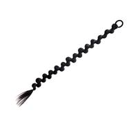 SHOWERORO Long Braided Ponytail Extension Reusable Black for Women and High Temperature Silk Hairpiece Stylish Hair Accessory for Halloween Party and Fashion Photography
