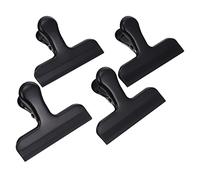 SHOWERORO Metal 4pcs Stainless Steel Seal Clip Seal Pour Bag Clip Carrier Bags Snack Chip Bag Clips Food Storage Clip Bread Bag Binder Clips Practical Anti-dust Clips Adhesive Flat Sealing