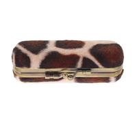 SHOWERORO Metal Clip Velvet Lipstick Storage Case with Mirror, Portable Makeup Organizer for Teachers and Travel, Compact Lipstick Holder with Secure Closure
