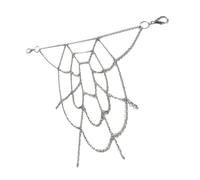 SHOWERORO Metal Pants Chain Gothic Spider Web Design Punk Wallet Chain for Men and Women Easy to Attach Decorative Trousers Accessory with Unique Dark Style