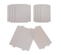SHOWERORO Microwave Resin Sheet Mica Waveguide Replacement Parts 10pcs Oven Cover with Heat Insulation and Durability for Silver Material Kitchen Appliances