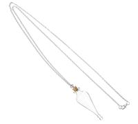 SHOWERORO Mini Glass Bottle Necklace with Cork Lid, Small Drifting Jar Pendant Necklace with White Chain, Tiny Wishing Bottle Jewelry for and DIY Crafts