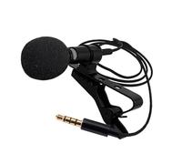 SHOWERORO Mounted Microphone Active Sound Collection Lavalier Condenser Mic Jack for Streaming and Recording