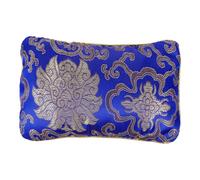SHOWERORO Multi-Function Portable Pulse Pillow Washable Cloth Cover, Buckwheat Filling, Blue Floral Pattern, Hospital Diagnostic Hand and Wrist Support Pad for Traditional Chinese Medicine