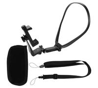 SHOWERORO Multi-Functional Neck Phone Holder with Adjustable Chest Mount and Vertical-Horizontal Clip for Outdoor Cycling Vlogging and First-Person Pov Recording