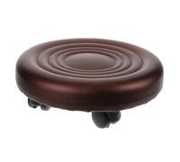SHOWERORO Multipurpose Low Rolling Stool with Wheels Compact Small Round Footrest Chair for Home Spa Nail Salon Pedicure and Office Use Space-Saving Portable Design