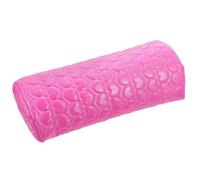 SHOWERORO Nail Art Hand Pillow with Heart Pattern PU Leather Manicure Cushion Comfortable Arm Rest for Nail Salon Training and Personal Use