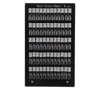 SHOWERORO Nail Chart Slots Removable Magnetic Design for Nail Art Paint Palette Colour Sample Cards and Faux Fingernail Storage Manicure Stations
