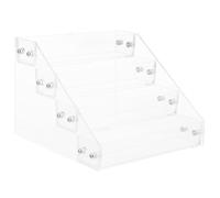 SHOWERORO Nail Polish Display Stand Acrylic Shelf Organizer for Manicure Salon Reusable Storage Rack for Nail Tool and Polish for Home Professional Use
