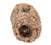 SHOWERORO Natural Hamster Hideaway with Six-hole Tunnel for Small Animals and Little Mice, Brown Hamster Enrichment Tube Supplies for Comfortable Play and Rest