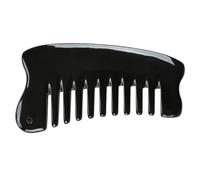 SHOWERORO Natural Ox Horn Multi-Functional Massage Hair Back Scraping Massage Comb for Men and Women Calm The Mind for Relaxation