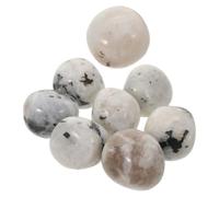 SHOWERORO Natural Polished White Moonstone Tumbled Crystals 2-3cm, 100g Bulk Healing Stones for Aromatherapy Diffuser, Decorative Small Polished Rocks for Wellness and Relaxation
