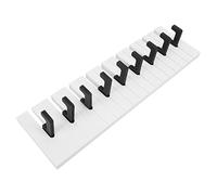 SHOWERORO Nordic Style Wall-Mounted Coat Hanger Piano Keyboard Hook 48cm 9 Black Key Hooks Multipurpose for Kindergarten Hallway and Bedroom Storage