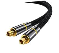 SHOWERORO Optical Fiber Digital Audio Cable Male to Male Cord with Gold Plated Connectors Wear Resistant Optic Soundbar Replacement for Lossless Signal Transmission