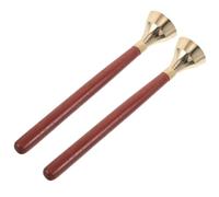 SHOWERORO Orff Musical Instrument with Hand Bell and Wooden Percussion Teaching Percussion Bells for Clear Tone Educational Music Instruments for Early Learning