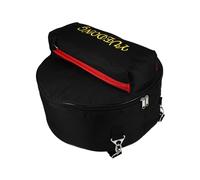 SHOWERORO Oxford Cloth Snare Drum Bag Thickened Double Shoulder Storage Case for Drummers Durable Protective Instrument Carrying Bag Black