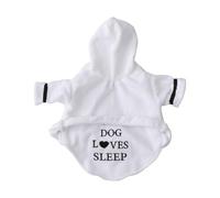 SHOWERORO Pet Bathrobe Pajamas Super Absorbent Hooded Cotton Size L