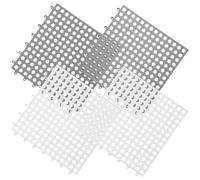 SHOWERORO Pet Mats for Rabbit Cage and Small Animals 4Pcs with Breathable Holes Soft Cushioned Liners Suitable for Guinea Pig and Chinchilla Homes, Cut-To-Size Design
