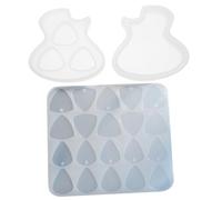 SHOWERORO Pick Storage Box for Guitar Plectrums Diy Crafts Mold Silicone Material for Making Your Own Guitar Picks at Home for Storing and Organizing