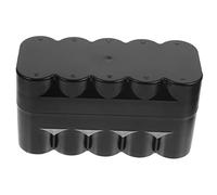 SHOWERORO Plastic Film Storage Case Box for 10 Rolls Black Hard Plastic Film Canisters Organizer for Camera Reel Storage Suitable for Photography and Travel