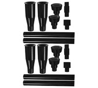 SHOWERORO Plastic Fountain Nozzle Heads Weather Resistant 16pcs with Versatile Spray Patterns for Garden Ponds and Fish Ponds for Indoor and Outdoor Water Fountain Pump Accessories