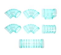 SHOWERORO Plastic Rat Cage Tube Set for Small Pets, Easy to Disassemble DIY Hamster Maze Connector, Green Tunnel Suitable outside The Cage Playground