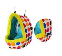 SHOWERORO Plush Parrot Nest for Pet Birds, Creative Thickened Winter Warm Nest Soft Comfortable Material, Play House and Resting Place to Decorate Your Living Space
