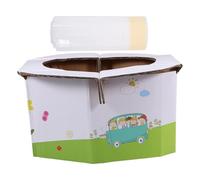 SHOWERORO Portable Folding Potty Seat Easy Carry and Storage with Trash Bags, Compact Plastic Travel Toilet Seat for Home and Camping