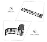 SHOWERORO Portable Key Electronic Roll Up Piano with High Fidelity Stereo Sound Durable Thick Silicone Keyboard for Beginners and Adults Easy to Carry and Store for Music Learning Anywhere