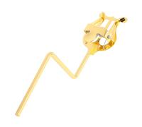SHOWERORO Portable Music Stand for Saxophone - Adjustable Marching Sheet Holder Metal Clips Lightweight and Foldable for Alto Sax and Woodwind Instruments