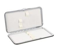 SHOWERORO Portable Travel Storage Bag for Eyelash Tweezers and Makeup Tools, White Cosmetic Organizer Case for Eyelash Extension Accessories, Convenient Makeup Tool Holding Pouch