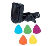 SHOWERORO Practical Tuner and Guitar Picks Including Folk Guitar Tuner and Tuning Tool for Practice and Players
