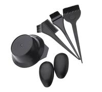 SHOWERORO Professional 5pcs Hair Coloring Comb and Brush Set Dye Mixing Bowl, Hairdressing Tint Tools for Salon and Home Hair Dyeing, Black