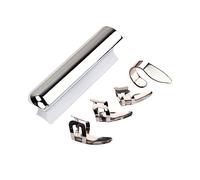 SHOWERORO Professional Metal Guitar Slide Pick Set Tonebar for Electric Acoustic Guitar Large Size
