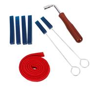 SHOWERORO Professional Piano Tuner Tool Set 8 Pieces Tuning Mute Kit Piano Lever and Tuning Hammer