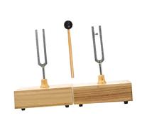 SHOWERORO Professional Tuning Forks Set Chakra Tuning Forks for Sound Healing with Hammer Wooden Base for Acoustic Experiment