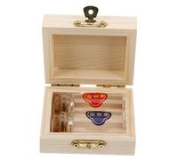 SHOWERORO Protective Wooden Keepsake Storage Box for Baby's First Haircut Fetal Hair and Umbilical Cord Large Capacity Keepsake Box for Newborn Treasures