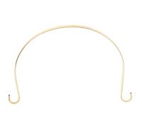 SHOWERORO Pure Brass Teapot Handle Replacement, Sturdy Metal Kettle Grip with Curved Hook, Suitable for Ceramic and Glass Teapots, Household Daily Use Tea Pot Accessory
