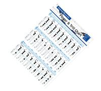 SHOWERORO Recorder Fingering Chart for Beginners Vertical Flute Diagram Chord Chart Poster for Students Training Guide
