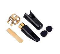 SHOWERORO Replacement Brass Ring Whistle Set for Sax Saxophone Cap Buckle Patches Pads 1 Reed 1 Pad