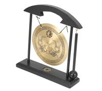SHOWERORO Retro Style Gong Drumstick Ornament Boho Decor Chinese Decor for Desktop