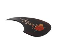 SHOWERORO Rosewood Acoustic and Electric Guitar Pickguard Sticker Double-sided Adhesive Carved Inlay Wooden Guitar Protector Plate for Folk and Acoustic Scratch Prevention