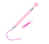SHOWERORO Rotatable DIY Diamond Dotting Pen Nail Art Tool with Pink Wax Pencil for Rhinestone Painting and Craft Decoration